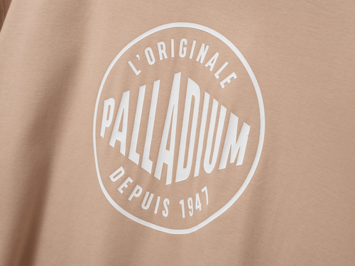 1710934-277 | UNISEX PALLADIUM FRANCE LOGO KATOENEN T-SHIRT | CUBAN SAND - PALLADIUM EU - 4