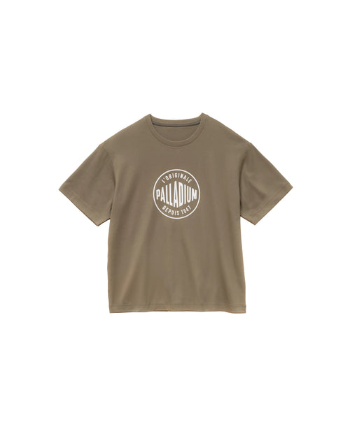1710934-377 | UNISEX PALLADIUM FRANCE LOGO KATOENEN T-SHIRT | DUSKY GREEN