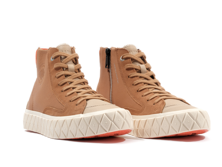 74320-239-M | PALLA ACE CHUKKA SUEDE | DEAR BROWN/FIRECRACKER