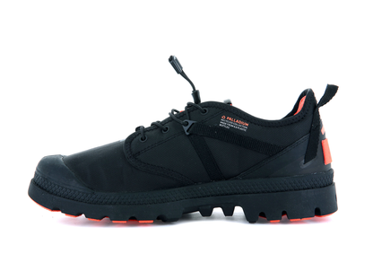 77338-001-M | UNISEX OX TRAVEL LITE+ WATERDICHTE SNEAKERS | ZWART/ZWART