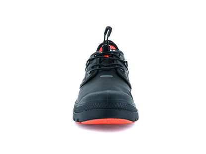 77338-001-M | UNISEX OX TRAVEL LITE+ WATERDICHTE SNEAKERS | ZWART/ZWART