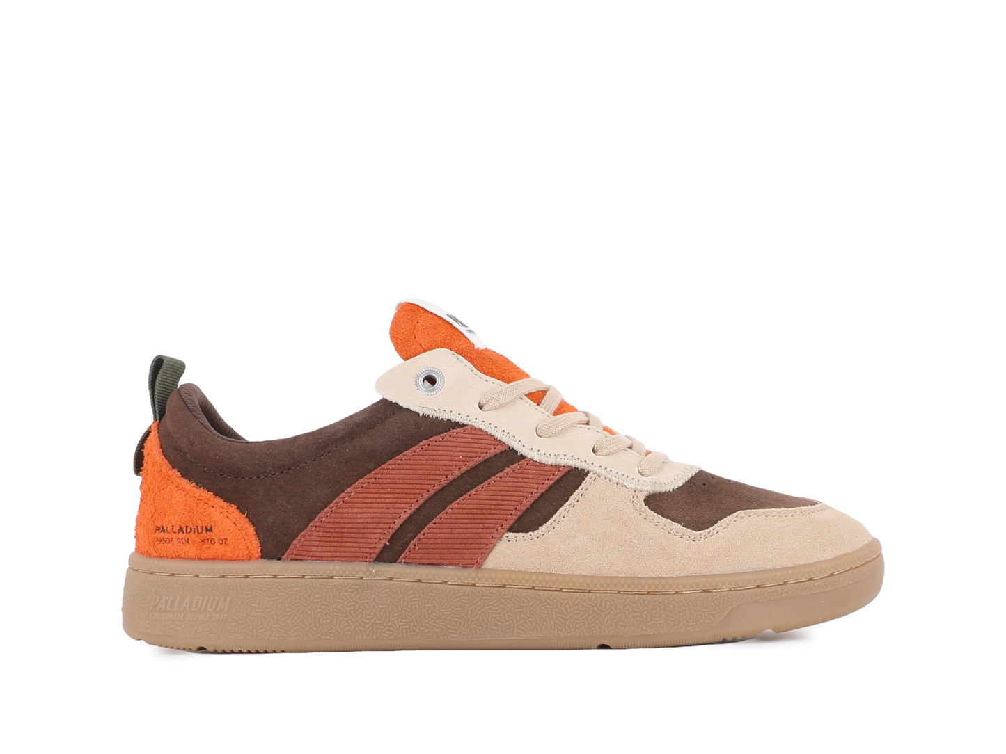 79505-291-M | PALLACUP FLAME SUEDE | BARK BROWN/BRICK