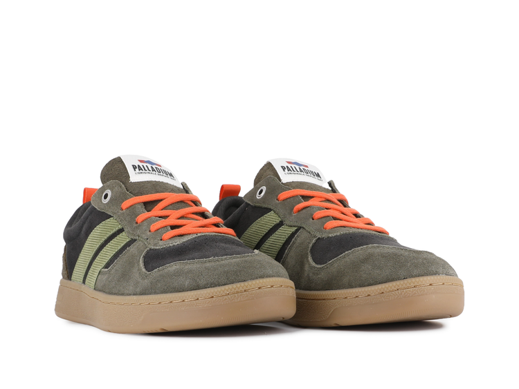 79505-320-M | PALLACUP FLAME SUEDE | BELUGA/OLIVE NIGHT