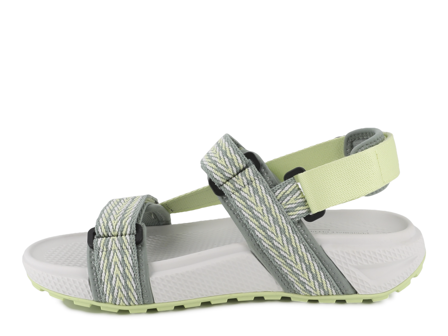 94683-997-M | SANDAAL MET BANDJES WV | STEAM GRAY/GREEN