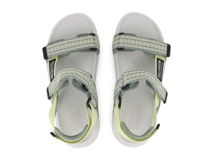 94683-997-M | SANDAAL MET BANDJES WV | STEAM GRAY/GREEN