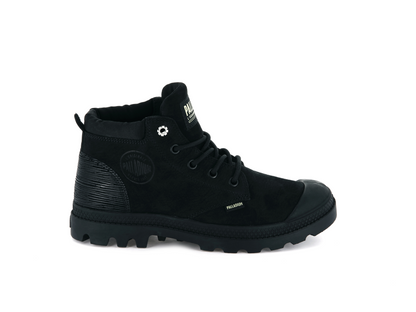 95561-035-M | WOMENS PAMPA LO CUFF LEATHER | ZWART/GROEN GLANS