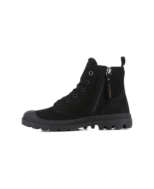 95982-010-M | PAMPA HI ZIP WL | ZWART/ZWART - PALLADIUM EU - 3
