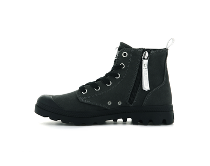 96693-064-M | PAMPA ZIP DESERTWASH | DONKER MATGRIJS