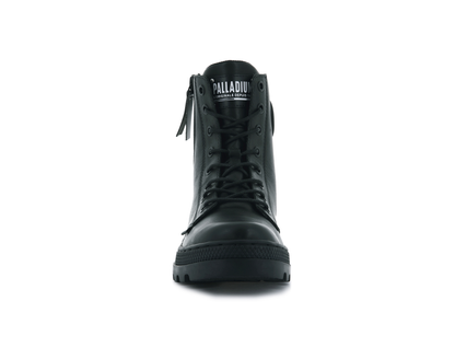 96840-008-M | PALLABOSSE OUTZIP LEATHER | ZWART/ZWART