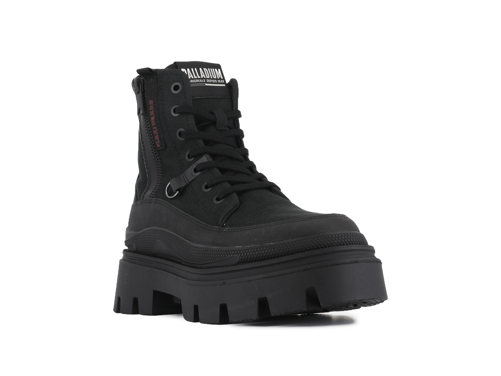 Metal Palladium Maattabel PALLASQUAD ZIP TX – PALLADIUM EU