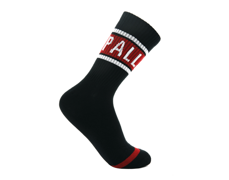 SX0105-008 | LOGO MIDDLE SOCKS | BLACK