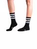 SX7381-008 | MID HEIGHT STR SOCKS | BLACK