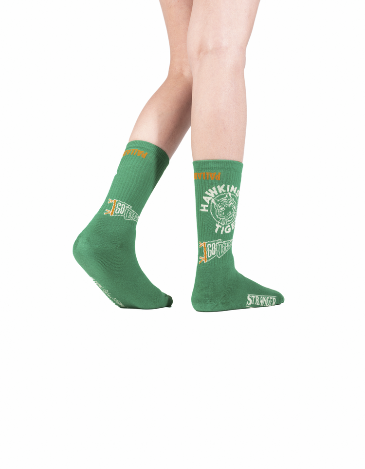 SX7448-003 | STRANGER THINGS HAWKINS SOCKS | VINTAGE GREEN