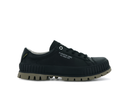 76894-008-M | PALLASHOCK LOW LEATHER | ZWART