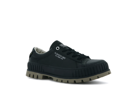76894-008-M | PALLASHOCK LOW LEATHER | ZWART