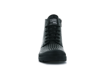 96950-001-M | PAMPA AVENUE HI ZIP STUD | ZWART/ZWART