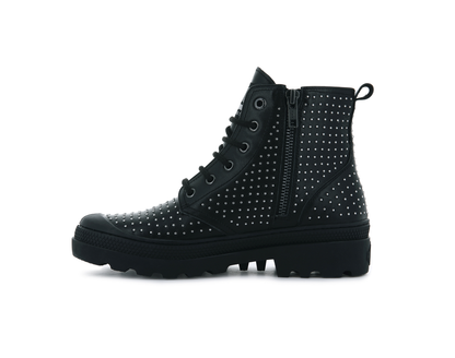 96950-001-M | PAMPA AVENUE HI ZIP STUD | ZWART/ZWART