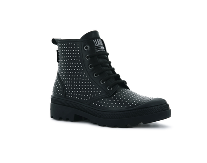 96950-001-M | PAMPA AVENUE HI ZIP STUD | ZWART/ZWART